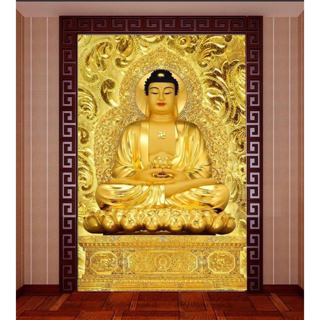 Tranh đính đá Đức Phật LV551 (50x70cm) - chưa đính đá