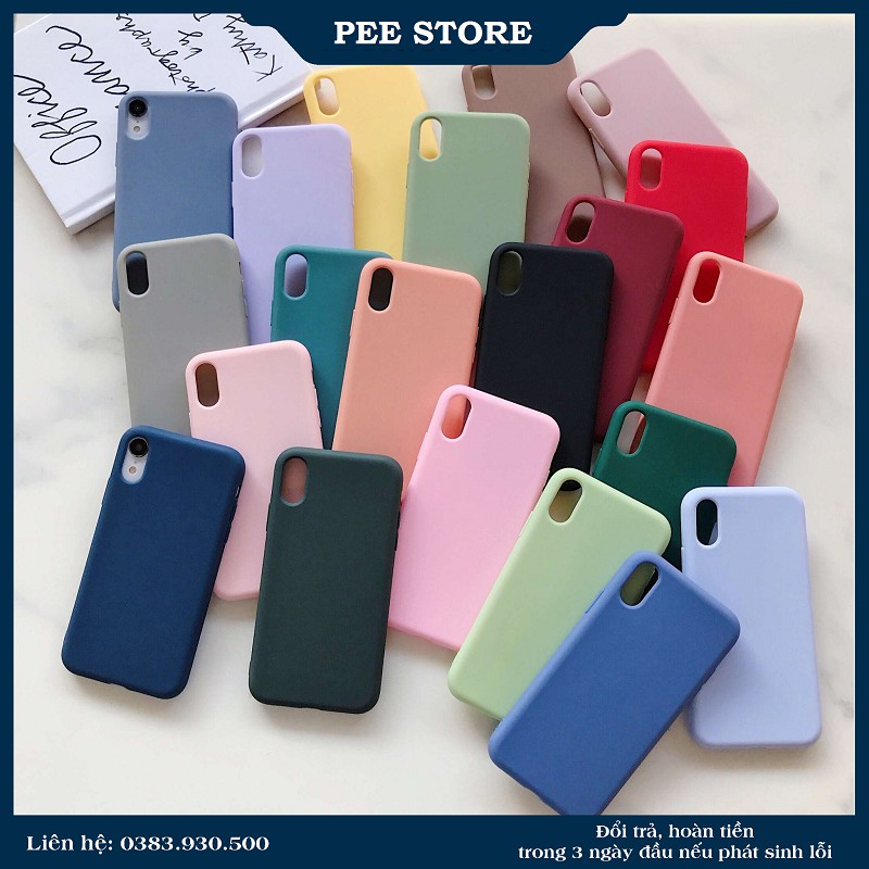 ỐP LƯNG IPHONE TRƠN CHẤT DẺO - PEE STORE