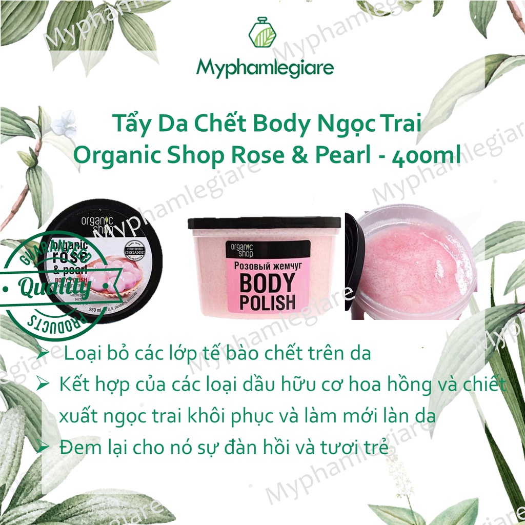 TẨY DA CHẾT BODY NGỌC TRAI ORGANIC