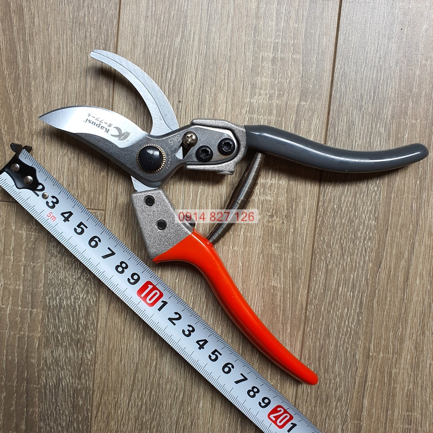 Kéo tỉa cây kiểng hãng Kapusi Nhật Bản cao cấp 8 icnh (20cm), thép SK5, bảo hành 12 tháng