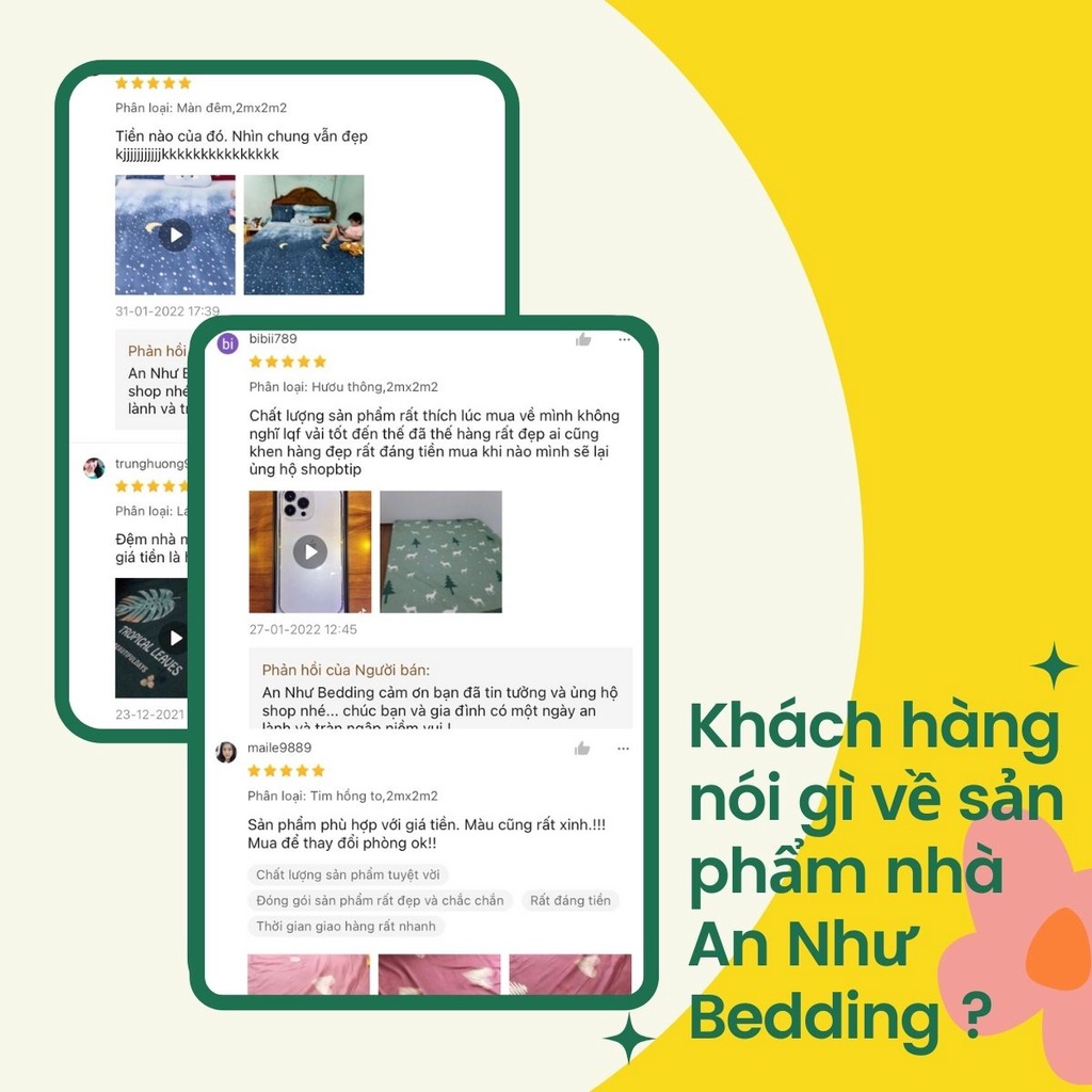 Bộ ga gối 💖m2/m4💖 drap giường poly, ga trải giường + 2 vỏ gối nằm đơn giản An Như Bedding