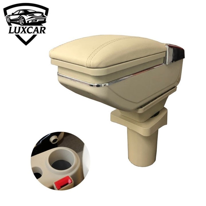 Hộp tỳ tay xe KIA MORNING cao cấp tích hợp cổng sạc USB cao cấp Luxcar
