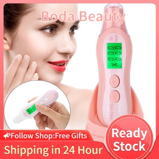 Skin Sensor Tester Facial Moisture Water Oil Analyzer Digital LCD Display Precision