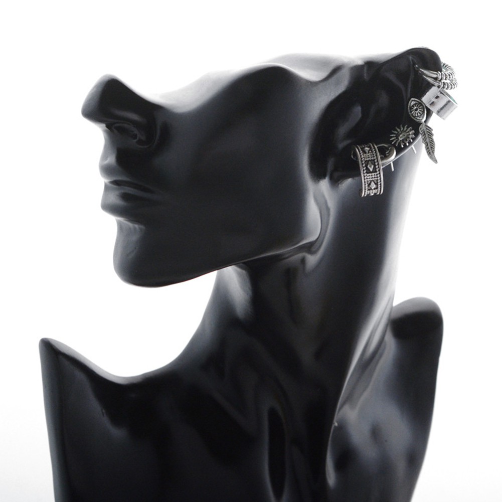 Đôi Khuyên Tai Kim Loại Hình Lông Vũ Thời Trang Cho Nữ