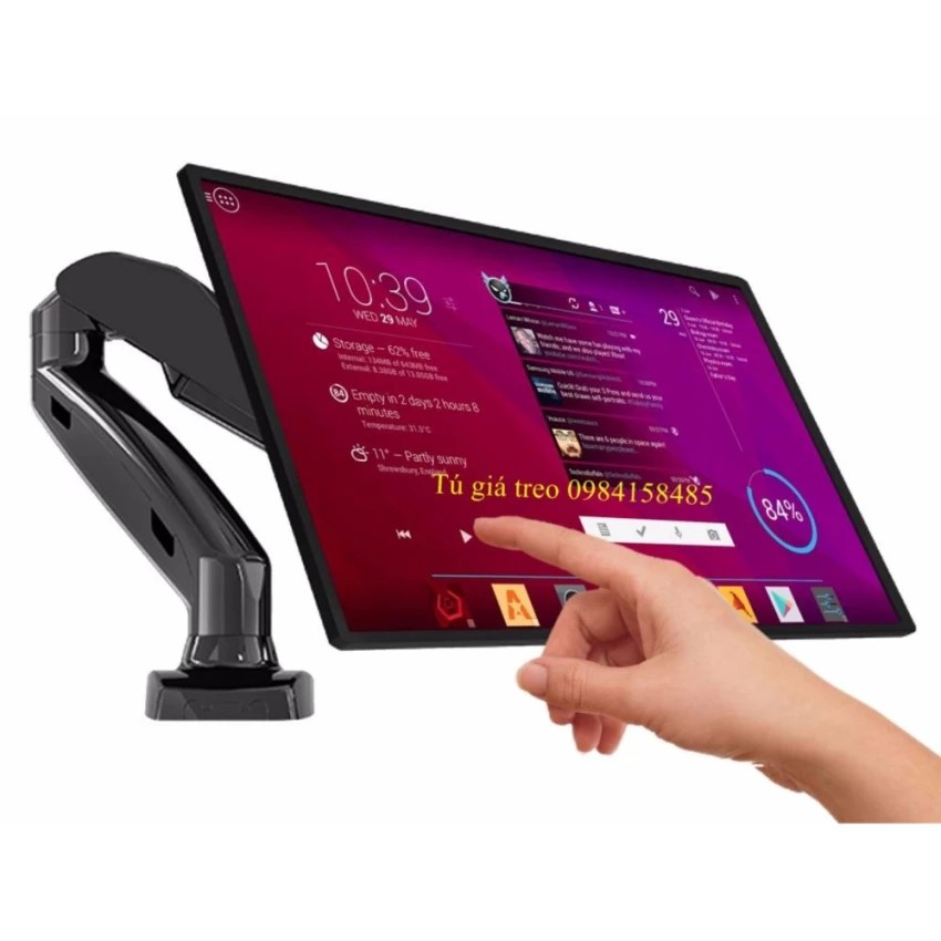 Cánh tay robot thủy lực giữ màn hình LCD loại linh hoạt dễ dàng di chuyển mọi vị trí, mọi góc, xoay chuyển
