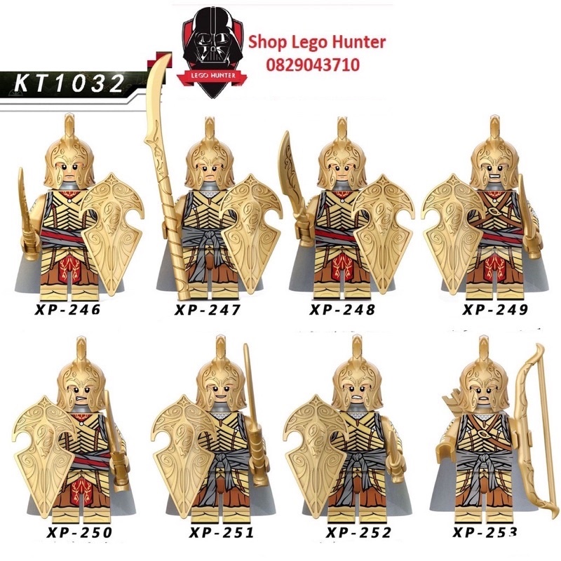 Xếp hình Minifigures Lord of The Ring Elves Warriors - Chiến binh tộc tiên - Phim chúa nhẫn KT 1032