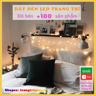 Dây đèn tròn nhỏ trang trí phòng ngủ, ban công, sinh nhật