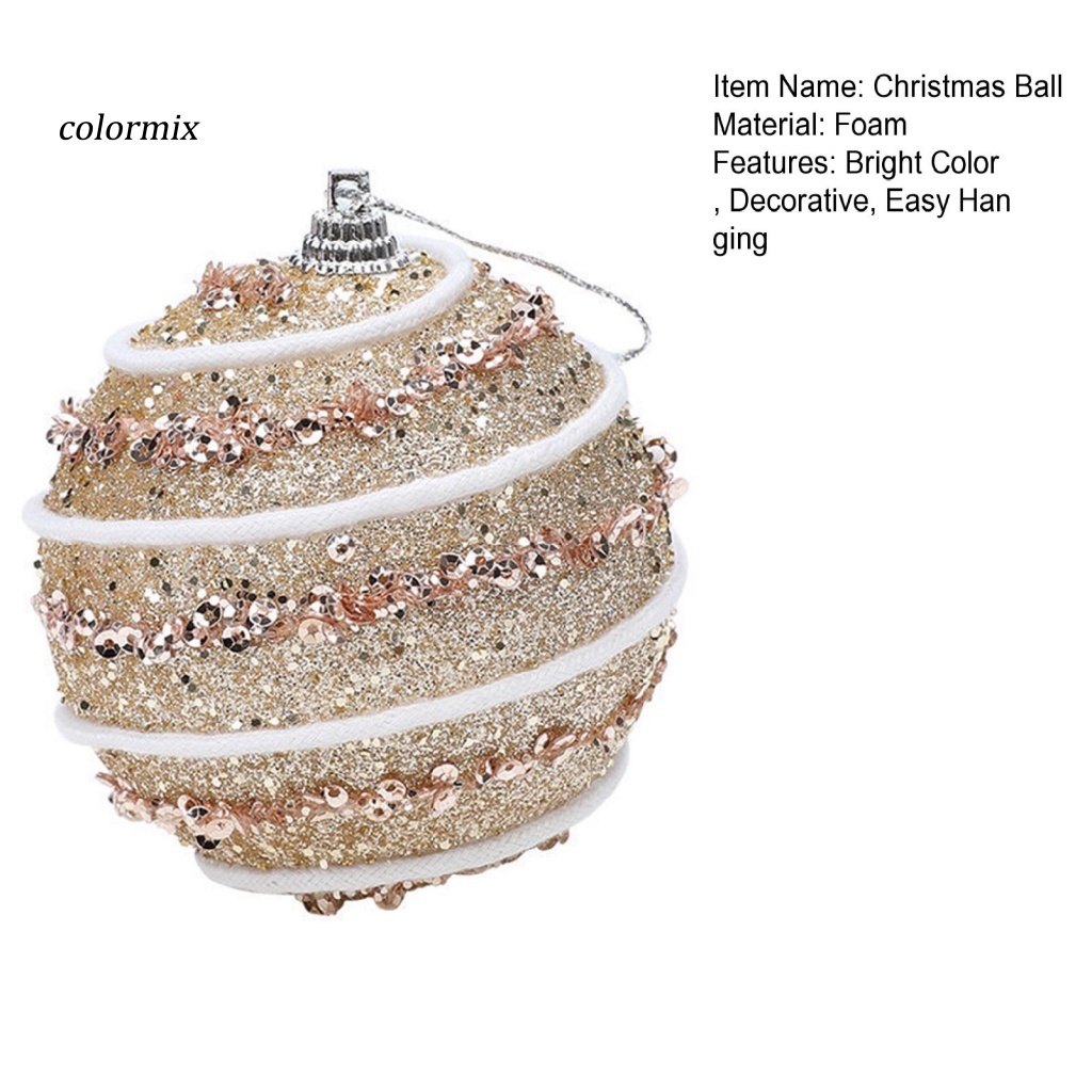 Quả Châu 8cm Trang Trí Cây Thông Giáng Sinh