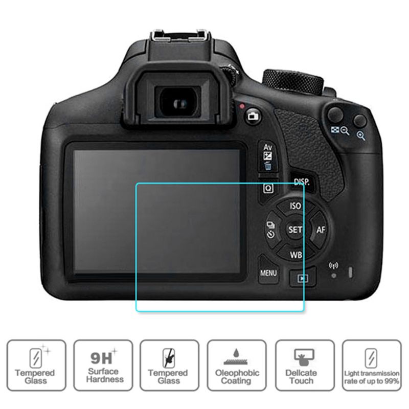 Kính Cường Lực Bảo Vệ Màn Hình Máy Ảnh 1300D 1200D Phong Cách Retro