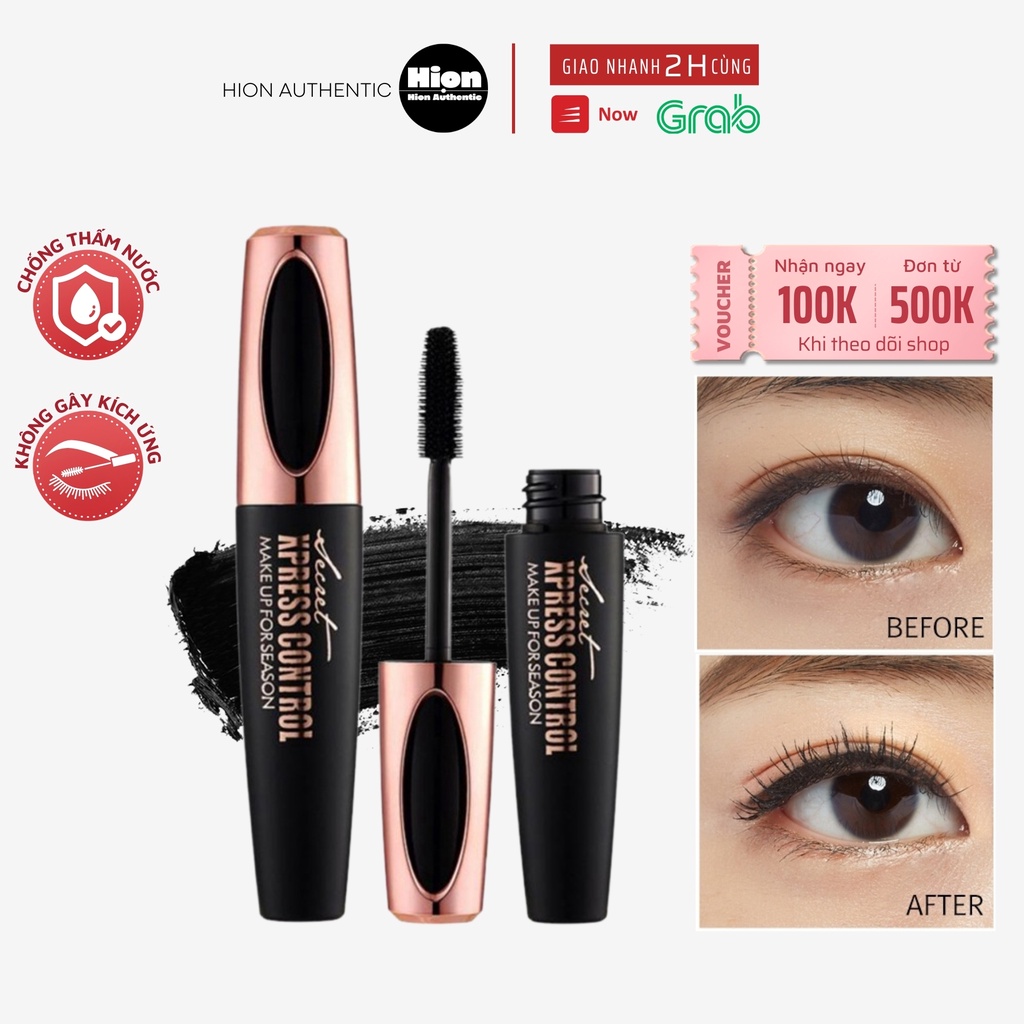 Mascara Chuốt Mi Sợi Tơ 4D Chống Nước Làm Cong Dày Và Dài Mi Hiệu Quả