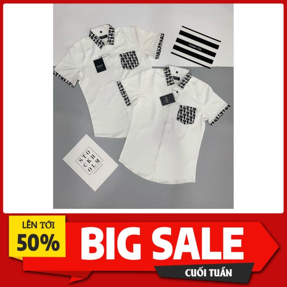 Áo sơ mi nam ngắn tay hàn quốc cao cấp họa tiết giá rẻ mẫu mới nhất AHFASHION