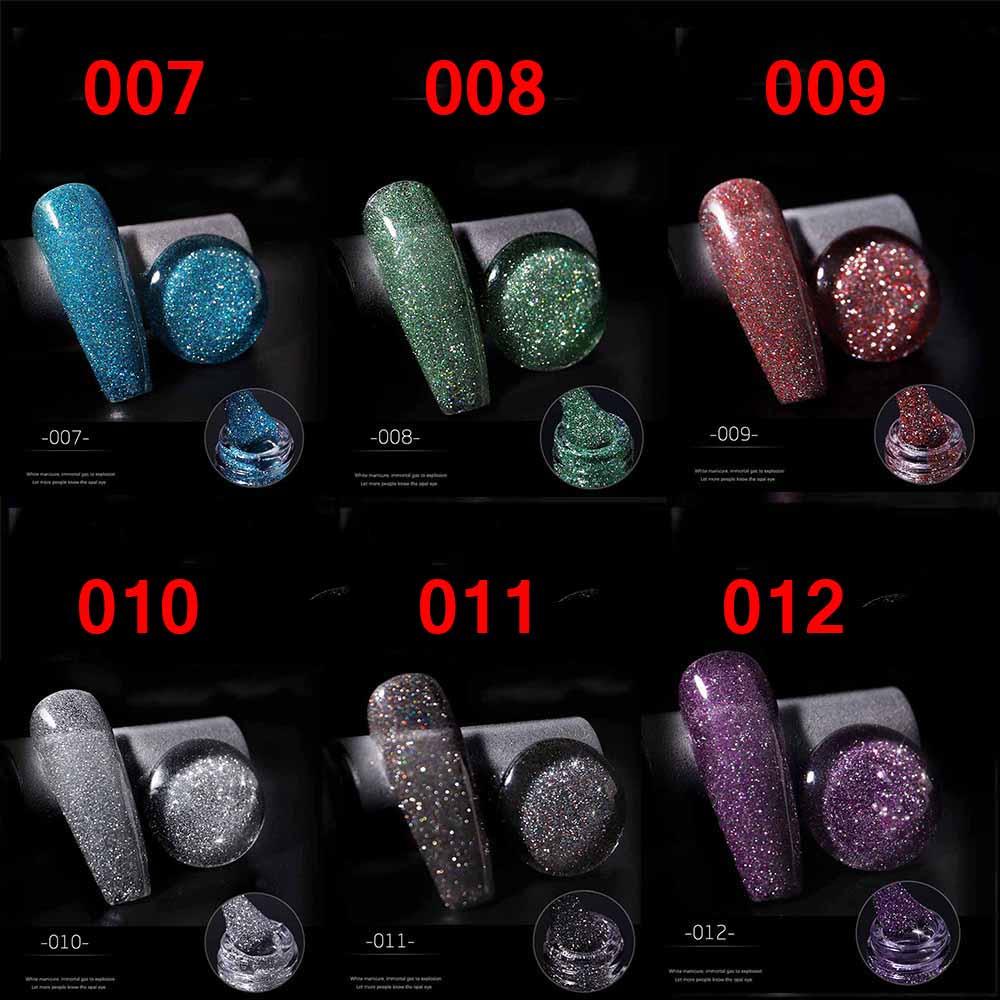 ✣HS✣ Nail Art Diamond Dazzling Gel Manicure Semi Permanent Base Nail Varnish Nail Polish 8ml Painting Glitter Gel For Top Hybrid
