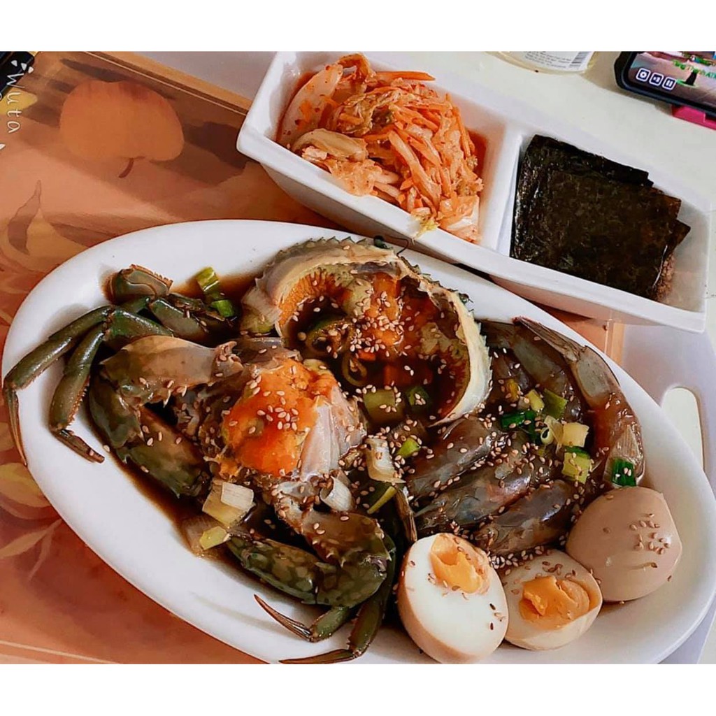 Xì dầu ngâm ghẹ, cua, hải sản (nước tương ngâm ghẹ) 1kg - 간장게장 소스
