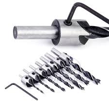 Bộ 7 mũi khoan gỗ doa lỗ vít lỗ ÂM