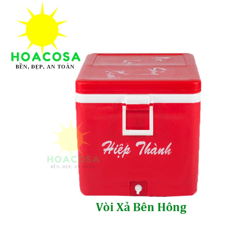 Thùng Đá Nhựa 125 Lít  Hai Nắp Hitaco Hiệp Thành Lớn, Dày Dặn, Cứng Cáp Giữ Đá Lâu- Đồ Gia Dụng Hoacosa