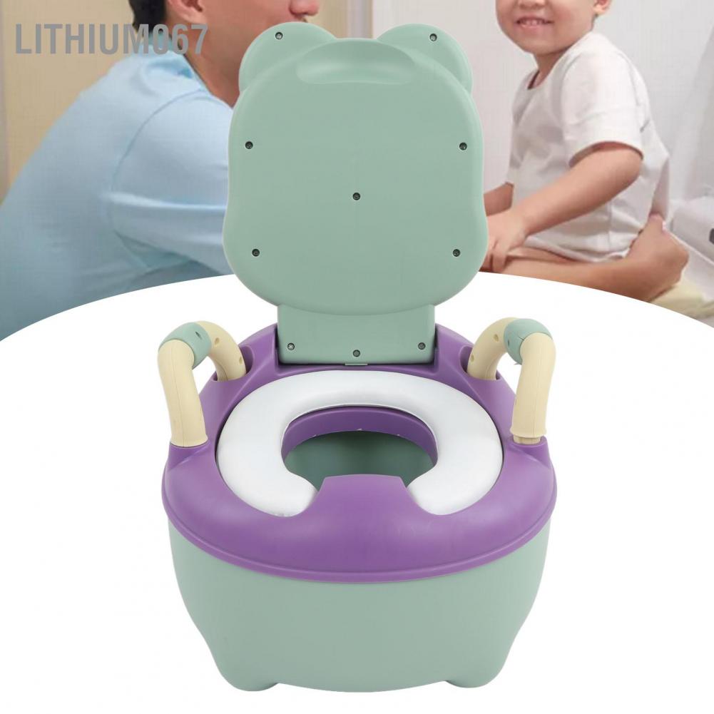 Bô vệ sinh cho bé V-BABY - Cho bé trai &amp; bé gái，Lưng Cao 12cm Hình Động Vật Có Thể Giặt Sạch Cho Bé 1-4 Tuổi  lithium067