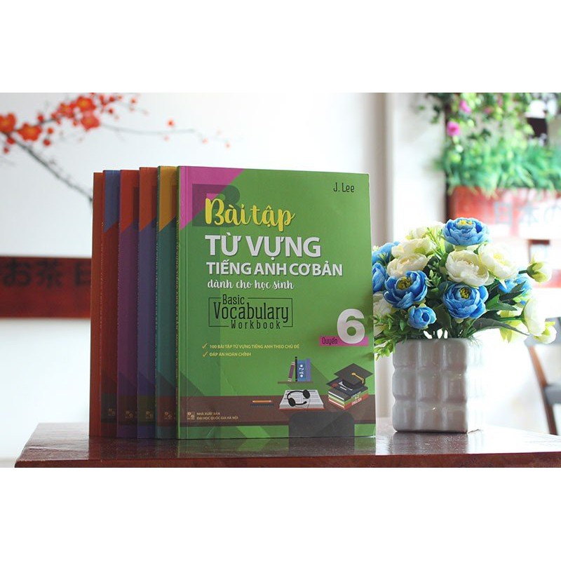 Sách: Combo Bài tập Từ Vựng Tiếng Anh Cơ Bản Dành cho Học Sinh – Basic Vocabulary Workbook (Lẻ 6 Cuốn)