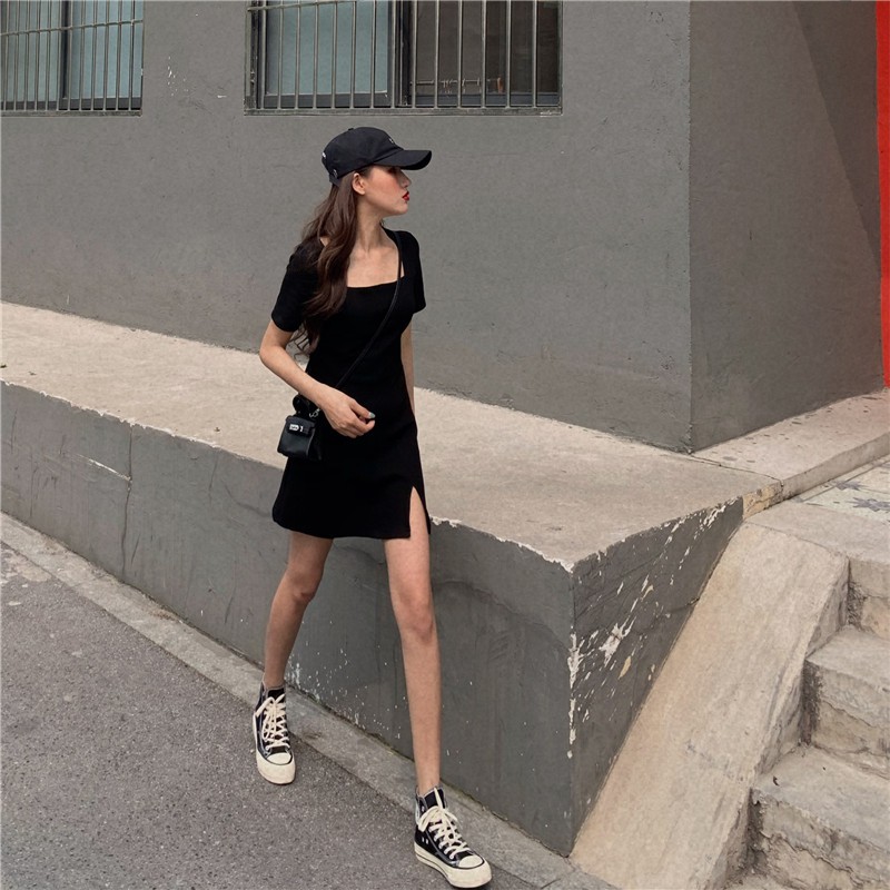 Đầm Ôm Cổ Vuông Thời Trang Hè Tôn Dáng Cho Nữ | BigBuy360 - bigbuy360.vn