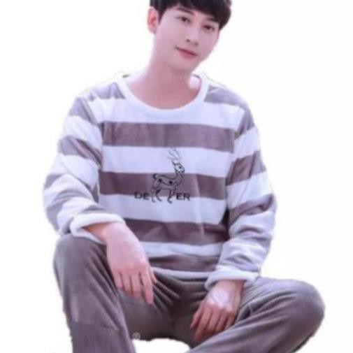 BỘ PIJAMA NHUNG NAM CỠ XXL SỈ 10 BỘ