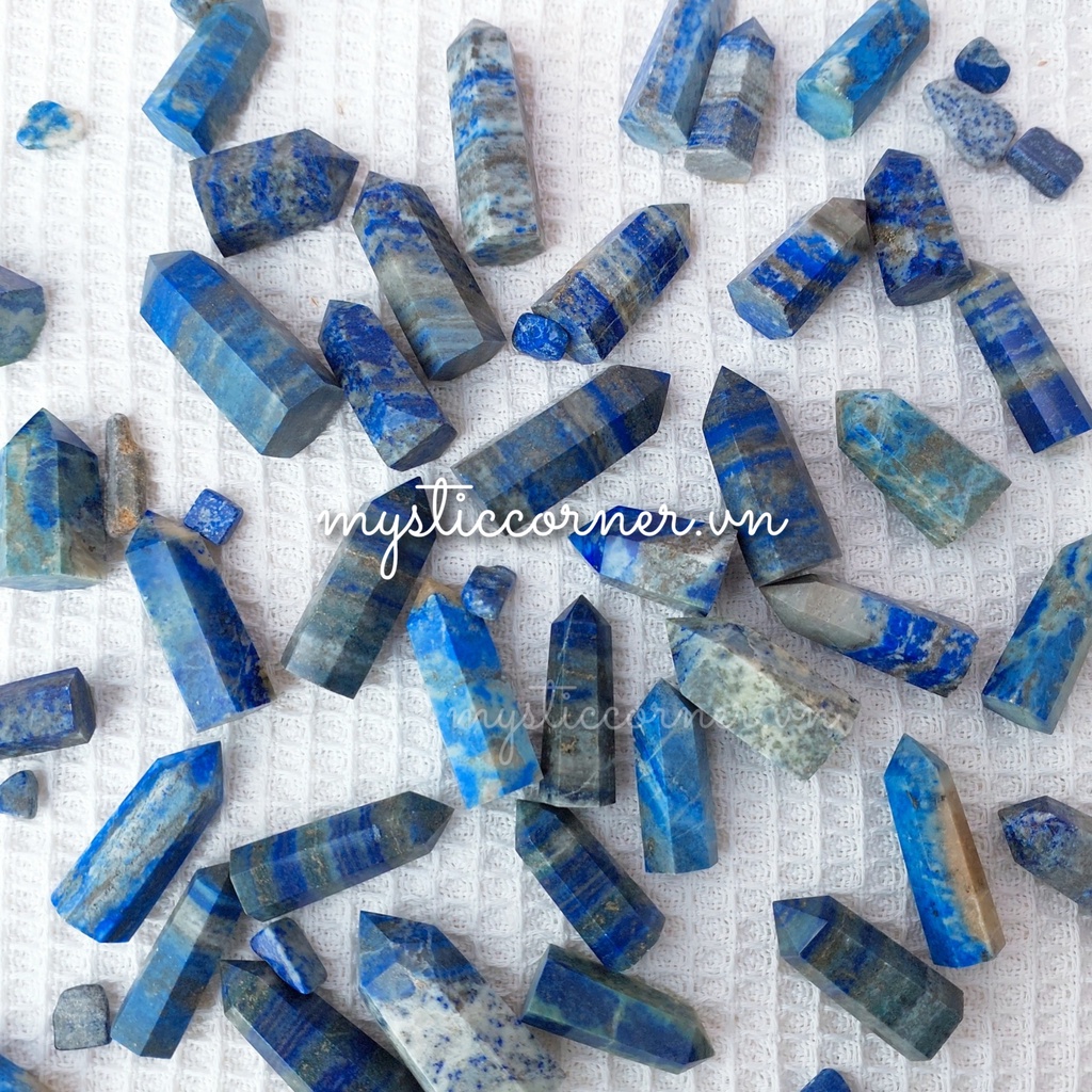 [mini 3 - 5cm] Trụ đá Lapis Lazuli ( ngọc lưu ly ) dùng thanh tẩy Tarot, Reiki, thiền định, phong thủy