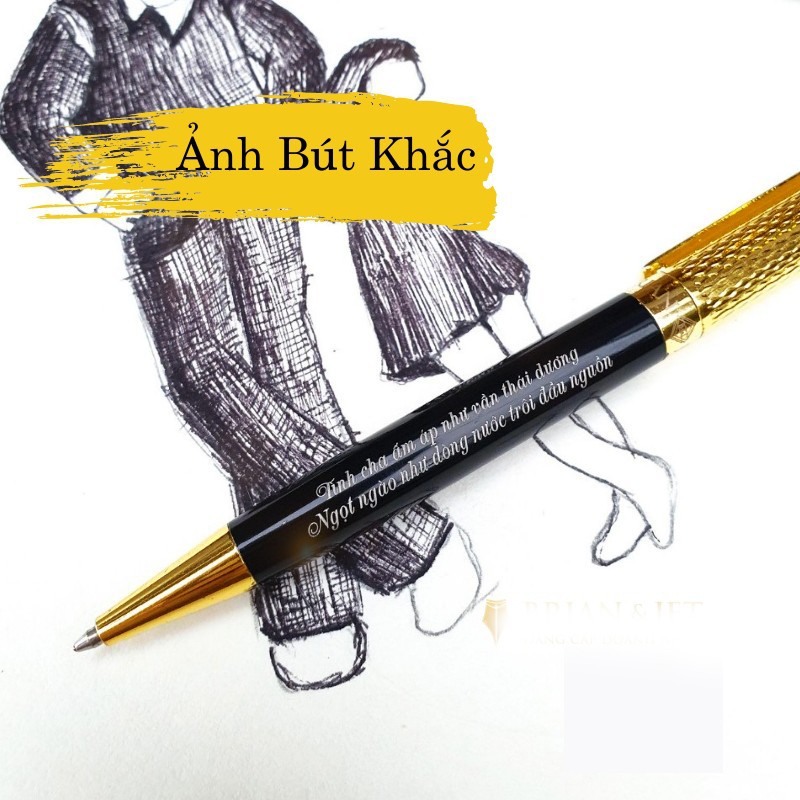 Khắc tên theo yêu cầu Tặng Kèm Hộp & Ruột Mực  John Henry  - Bút bi ký tên kim loại cao cấp JH 036