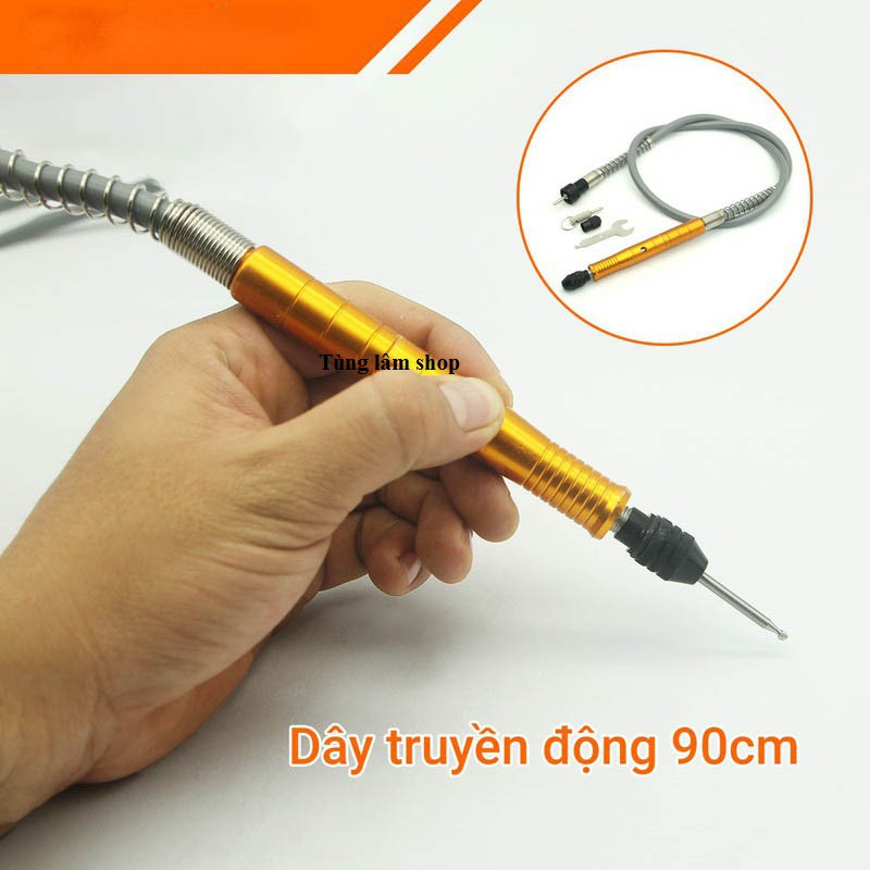 Dây truyền động máy khoan, mài khắc đa năng v11 3mm đầu vàng