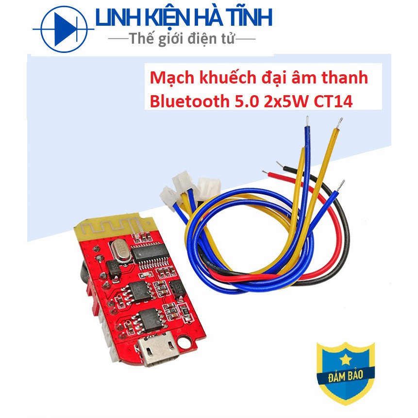 CT14 Mạch Bluetooth Khuếch Đại Âm Thanh CT14 DIY Loa Bluetooth 2x5W có sạc pin