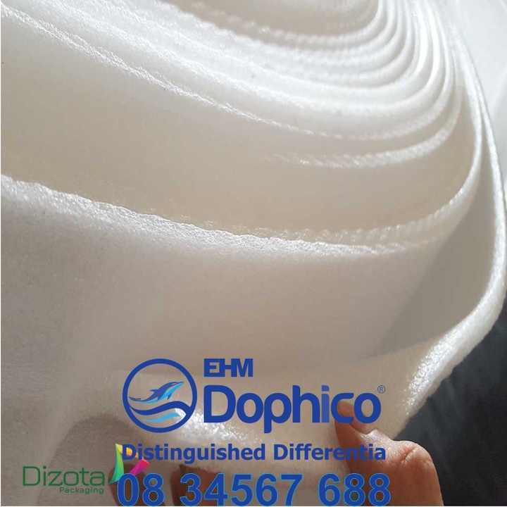 Xốp mút PE Foam dày 20mm  dùng lót bọc hàng hóa dễ vỡ, chống sốc đồ thủy tinh, gốm sứ, điện tử…