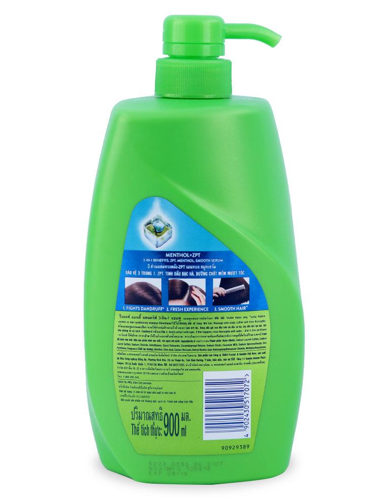 COMBO 2 Dầu Gội Rejoice Làm Sạch Gàu 3 Trong 1 900ml X2