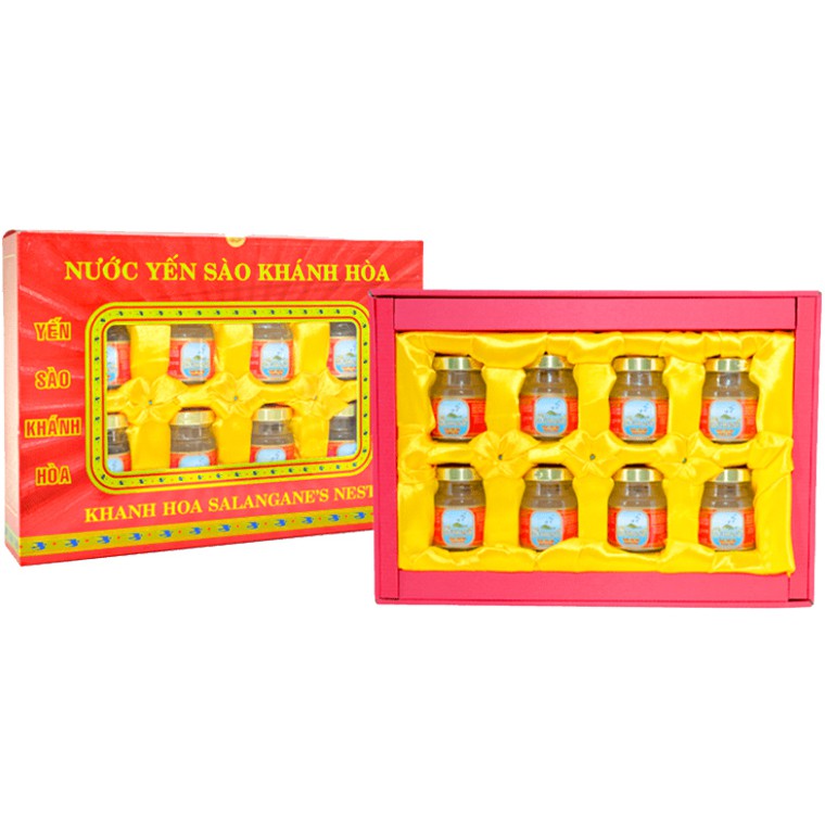 Nước Yến Sào Khánh Hòa Sanest - Có Đường (Hộp 8 Lọ X 70ml/Lọ)