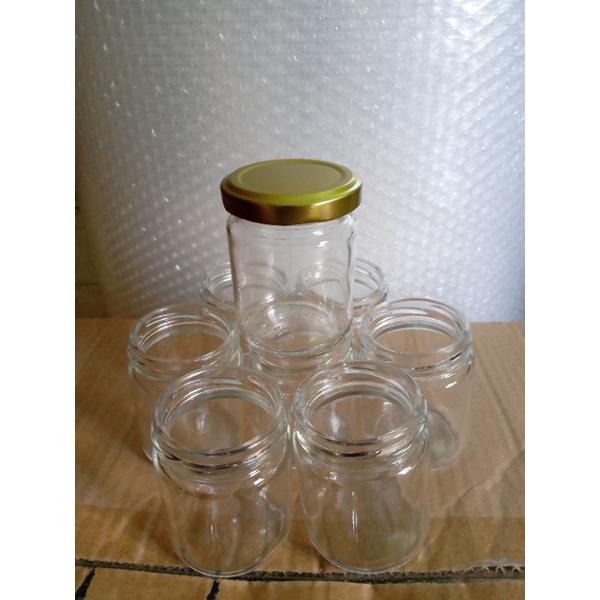 hũ thủy tinh 100ml làm sữa chua-nắp thiếc
