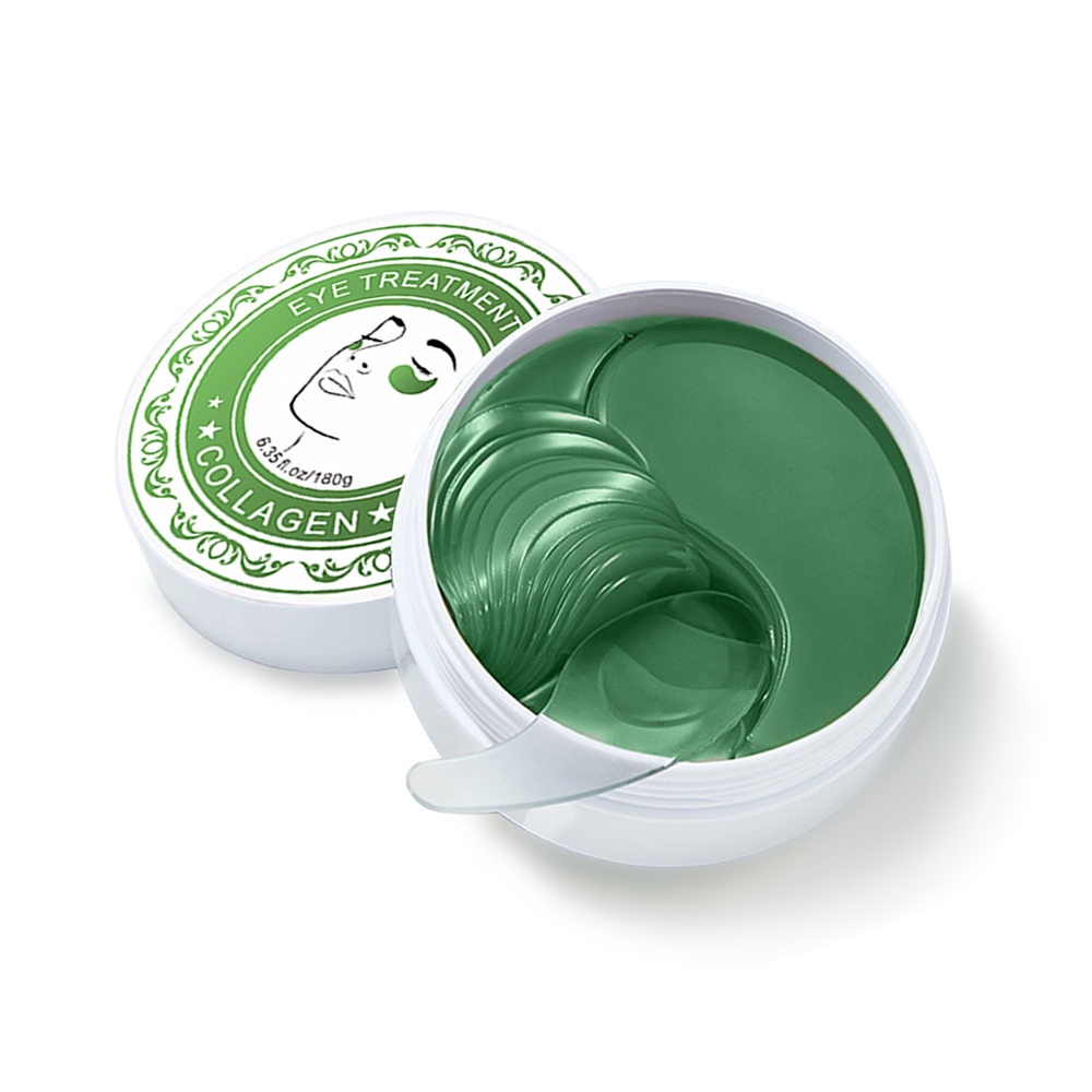 Mặt Nạ Mắt Collagen Agoad Màu Xanh Lá Dưỡng Ẩm Loại Bỏ Quầng Thâm Và Nếp Nhăn Chống Lão Hóa