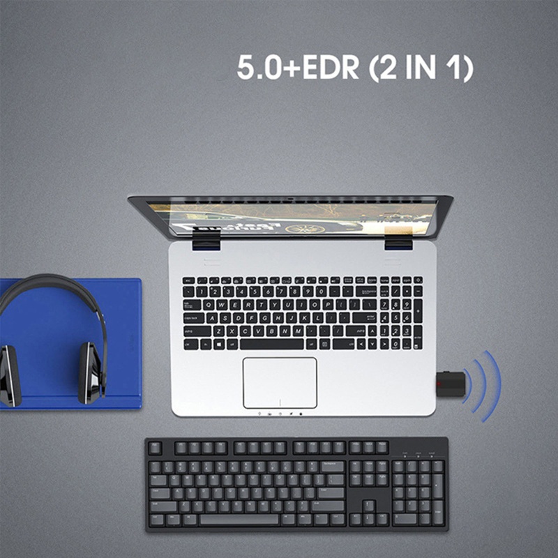 Bộ ChuyểN ĐổI Âm Thanh Không Dây 2 Trong 1 3.5mm Cho PC / TV / Xe Hơi
