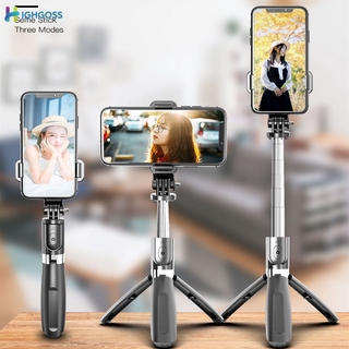 【ready】 Extendable Wireless Selfie Stick Tripod L02 Phone Self Stick With Bluetooth Remote .