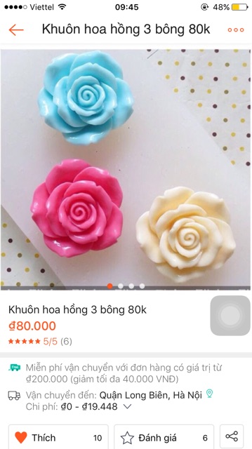 Combo khuôn bánh rau câu 4D-6 khuôn 430k