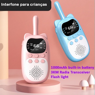 Set 2 bộ đàm 1000mah cầm tay 0.5w 3km có thể sạc lại cho bé