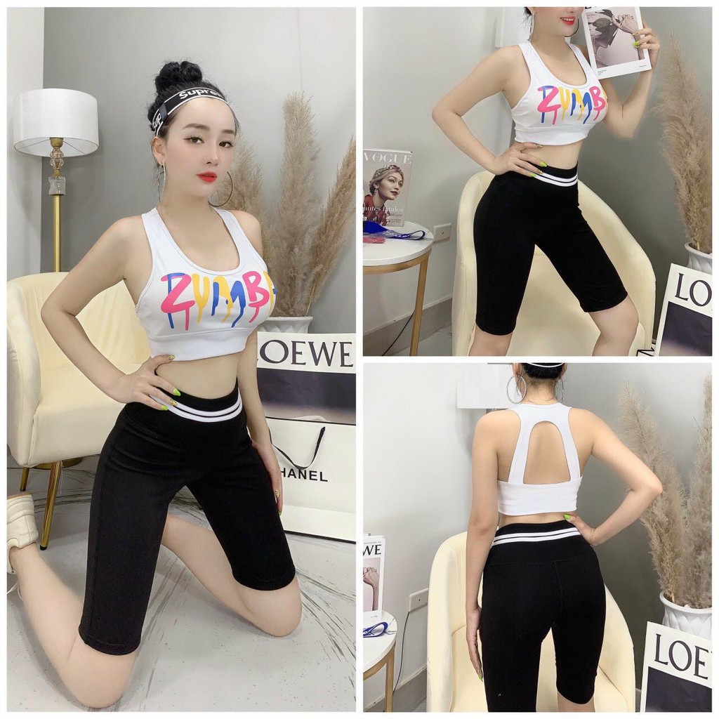 SET NGỐ ÁO BRA ZUMBA SIÊU ĐẸP