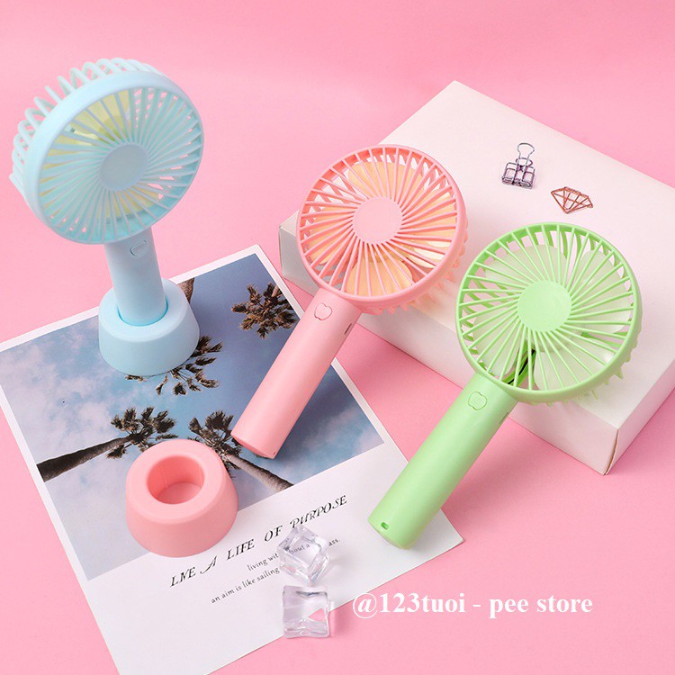 Quạt Tích Điện Mini N9 Cầm Tay 3 Chế Độ Gió - Pee Store | BigBuy360 - bigbuy360.vn