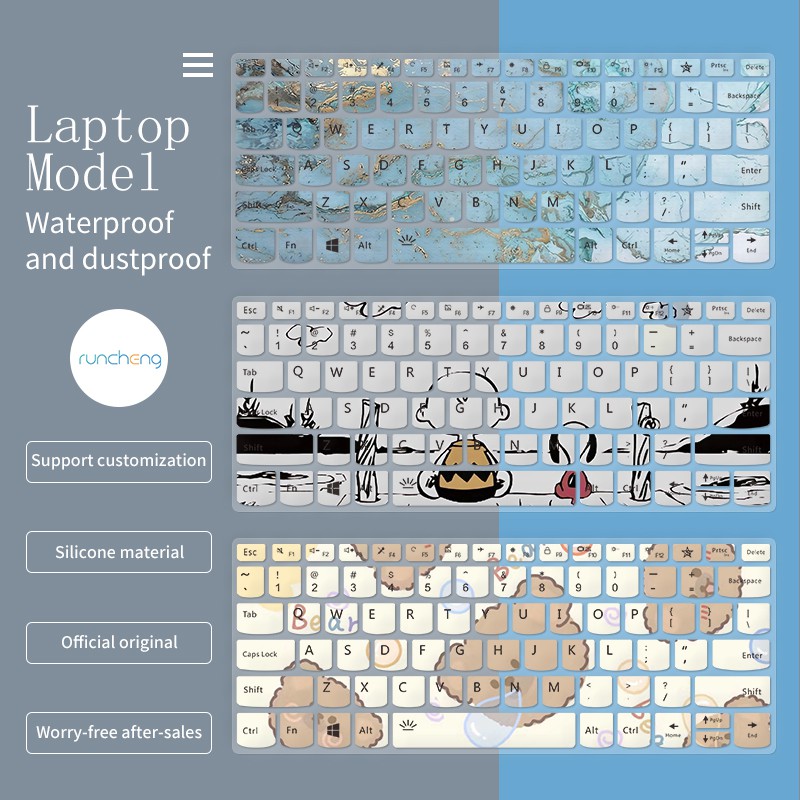 Miếng dán bảo vệ bàn phím máy tính xách tay họa tiết màu sắc sáng tạo đặc biệt cho MacBook/HP/Acer/Dell/ASUS/Lenovo