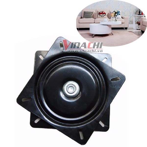 Mâm Xoay Vuông Kiểu 1 Kích Thước 160x160mm Chuyên Dùng Làm Đế Xoay Bàn Ăn, Bàn Làm Việc...