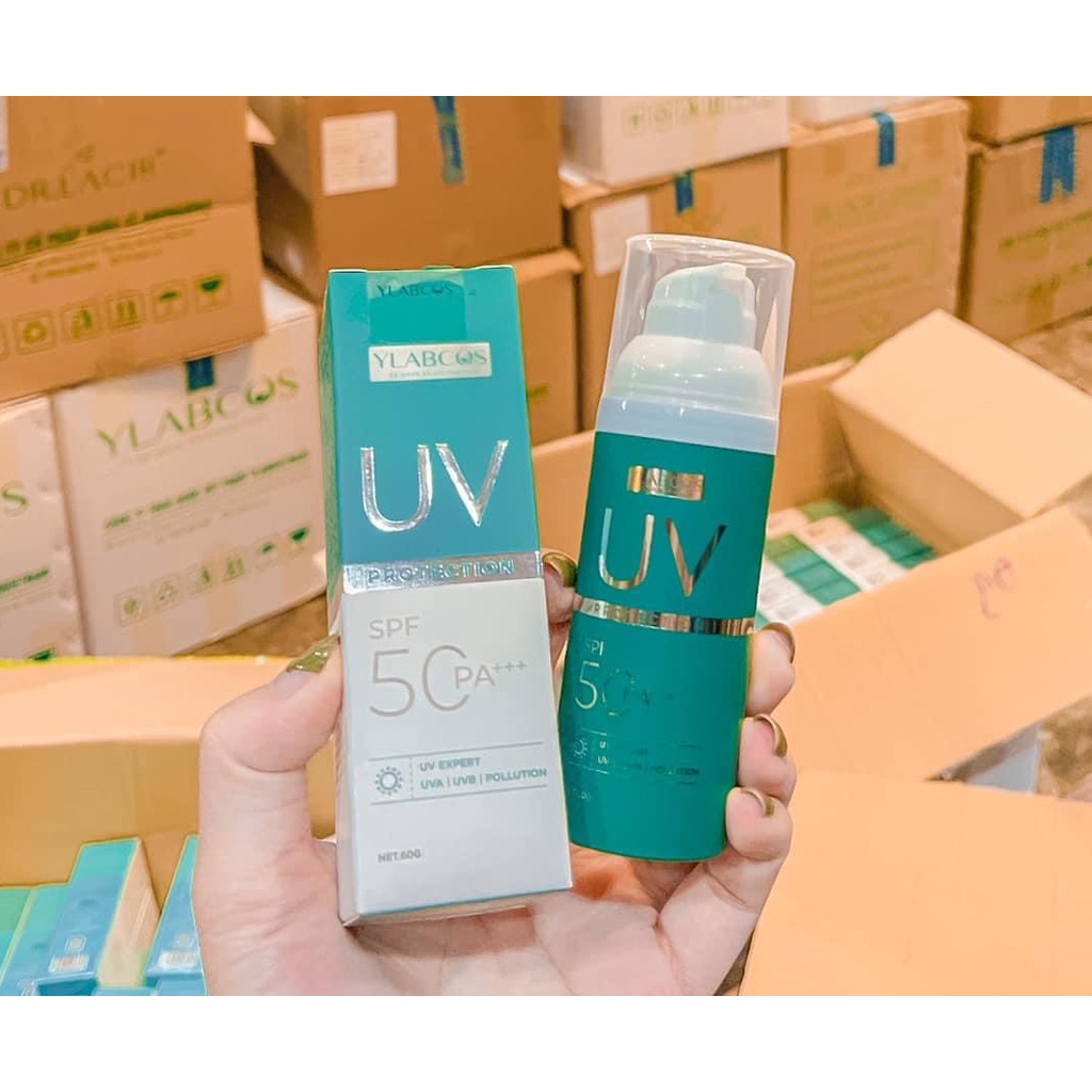 Kem chống nắng anhthushop Kem chống nắng đa tầng UV Protection Ylabcos SPF 50PA+++ Dr Lacir chính hãng 60ml