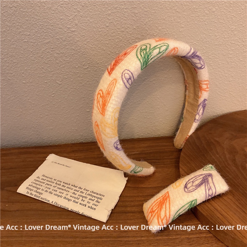 Cài Tóc Bản Rộng Hình Đầu Lâu Phong Cách Hàn Quốc Mới Cho Nữ