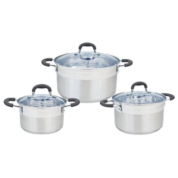 Bộ nồi inox 5 đáy 3 chiếc Elmich Smartcook SM-5961 (16-20-24cm) nấu được tất cả các bếp