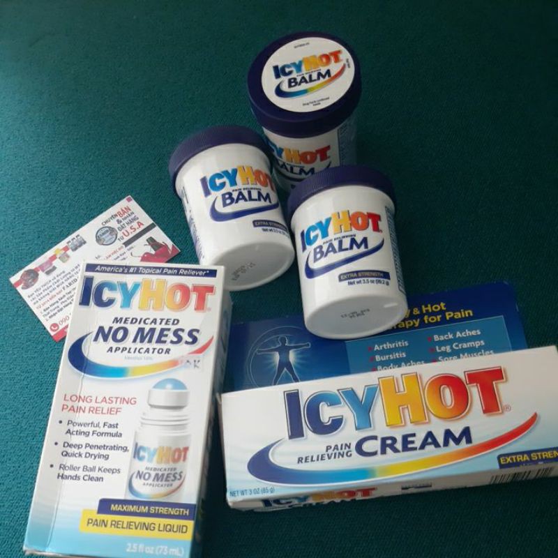 Hsd: 4.2024.KEM THOA /GEL LĂN  IcyHot Pain Relieving Cream Extra Strength  từ mỹ