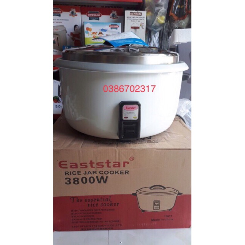 Nồi Cơm Điện Công Nghiệp Eaststar 13-40L Dày Bền Nấu Ngon BH 12 Tháng