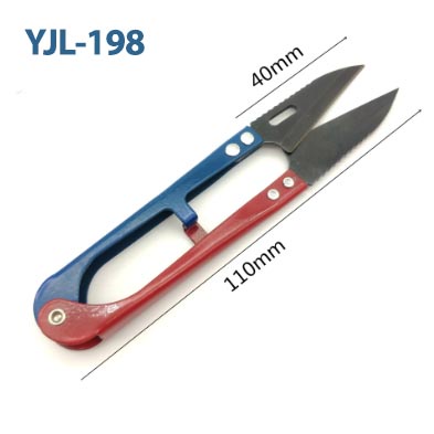 Kéo bấm cắt chỉ, len cao cấp chính hãng chuyên dụng ngành may, kéo xanh đỏ YJL198, PIN 1433
