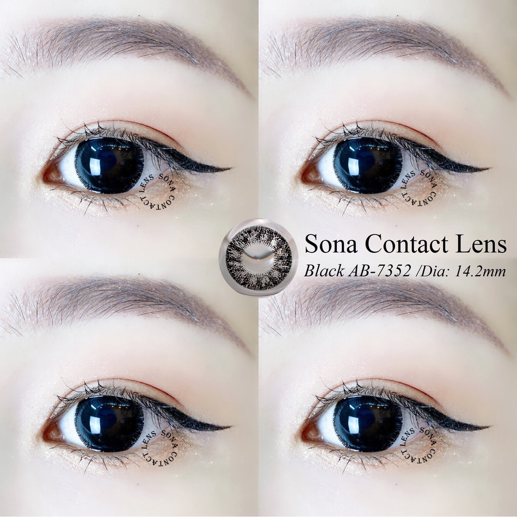 Lens BLACK AB-7352 (kính áp tròng Sona Hàn Quốc)