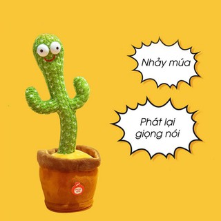 Xương rồng đồ chơi nhồi bông nhún nhảy - phát nhạc 120 bài hát - nhại giọng nói hài hước