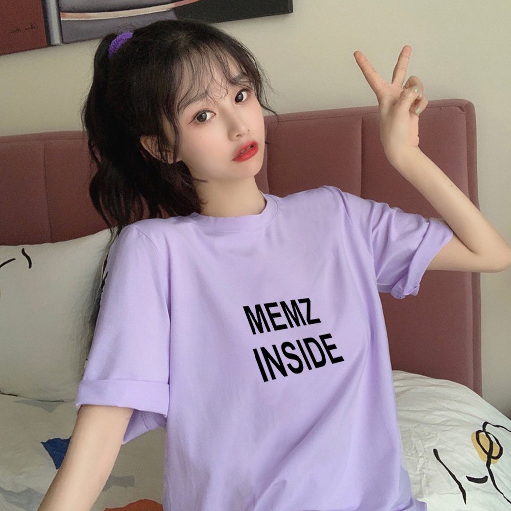 Aó Thun Tay Lỡ In Chữ Memz Inside, Aó Thun Nam Nữ Unisex In Chữ Cá Tính - ATIN06 | BigBuy360 - bigbuy360.vn