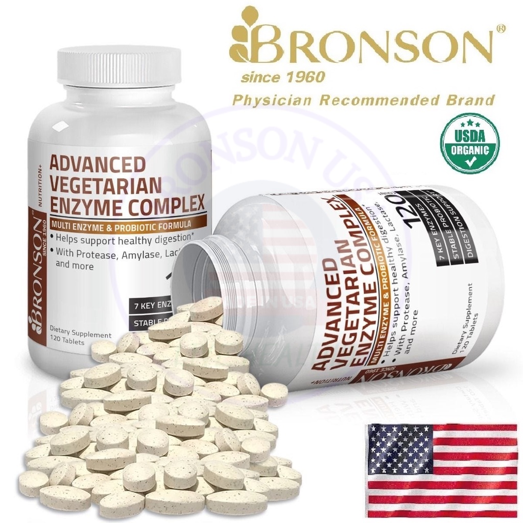 Organic Vitamin Daily Enzyme Complex - 120/250 viên Mỹ - Men vi sinh, chống đầy hơi, ăn không tiêu